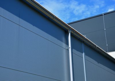 Commercial Steel Gutter Installation